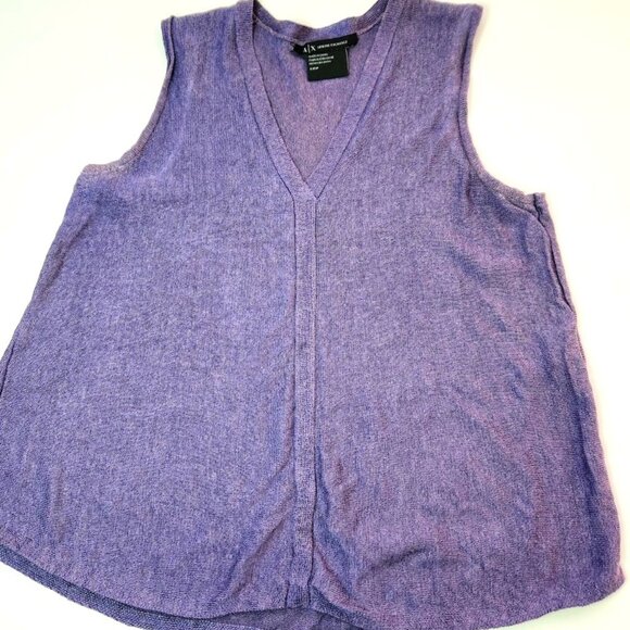 Ladies Small Armani Exchange Sweater Vest 2016 Summer Collection, Blue - Picture 1 of 6